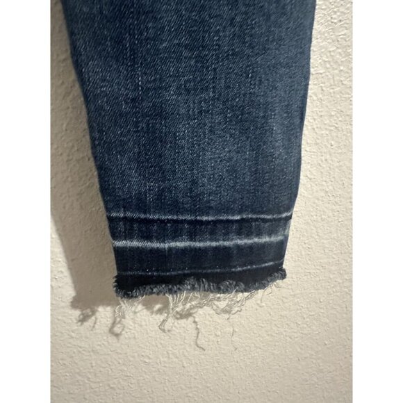 Judy Blue Women's Skinny Fit Jeans Size 1/25 Dark Wash Denim Stretch Raw Hem - Picture 15 of 15